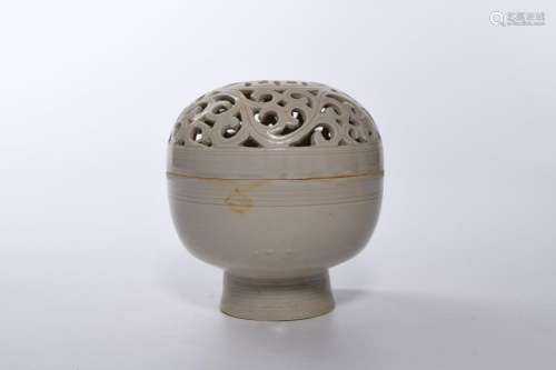 A CHINESE WHITE GLAZED CENSER, CHINA, 19TH 20TH CE…