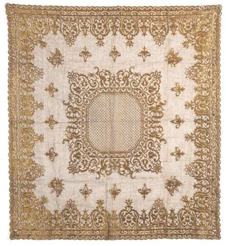 AN OTTOMAN SILK WRAPPING CLOTH BOCHA, TURKEY, 19TH…