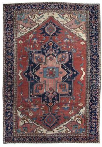 A PERSIAN HERIZ RUG, NORTH WEST PERSIA