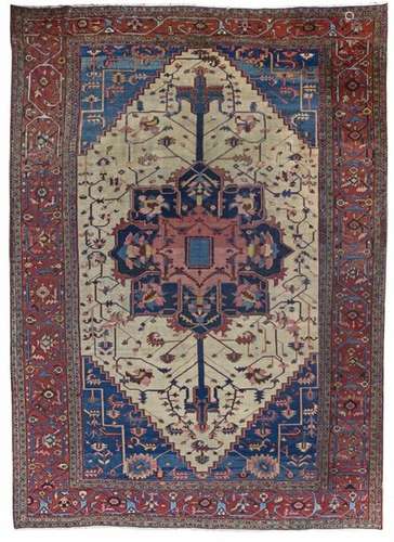 A PERSIAN HERIZ RUG, NORTH WEST PERSIA