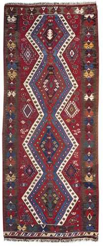 AN ANATOLIAN KONYA KILIM RUG, TURKEY, EARLY 20TH C…