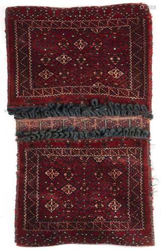 A TURKMEN TEKKE HORSE BAG KHORJIN, EARLY 20TH CENT…