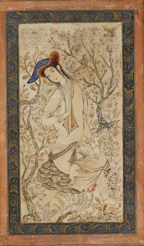 A PERSIAN MINIATURE OF A LADY, 19TH CENTURY, PERSI…