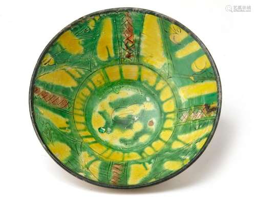 A NISHAPUR TANG SPLASHED BOWL, PERSIA, 10 11TH CEN…