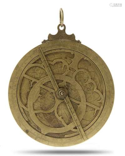 A BRASS ASTROLABE