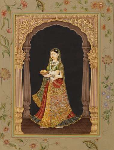 A PORTRAIT OF A MUGHAL PRINCESS,19TH 20TH CENTURY