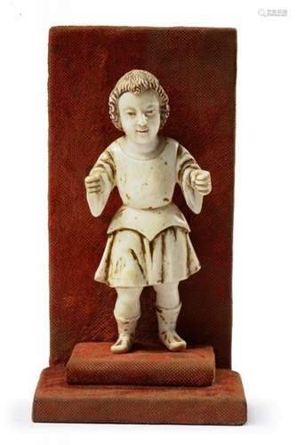 AN INDO PORTOGUESE IVORY CARVING OF INFANT JESUS A…