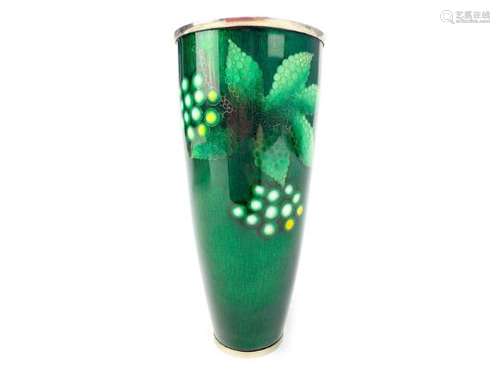 A JAPANESE CLOISONNE ENAMEL VASE