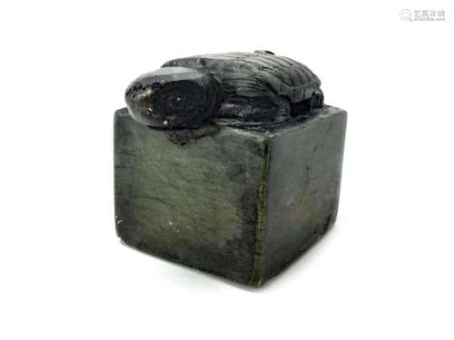 A 20TH CENTURY CHINESE HARDSTONE SEAL