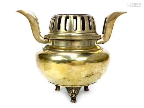 A CHINESE BRONZE INCENSE BURNER