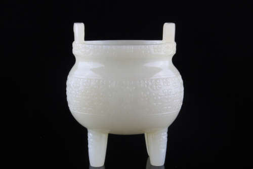 A Chinese Hetian Jade Carved Vessel