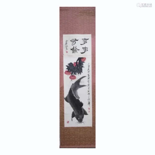 A Chinese Flower&bird Painting, Qi Baishi Mark