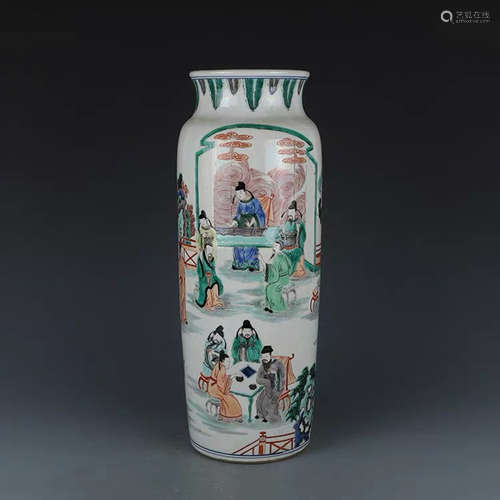 A Chinese Multi Colored Porcelain Vase