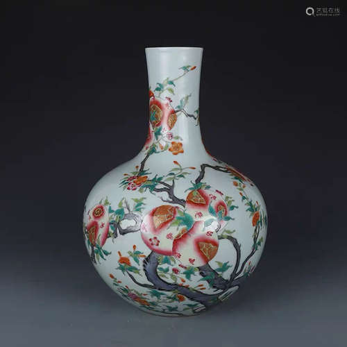 A Chinese Famille Rose Porcelain Vase