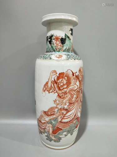 A Chinese Multi Colored Porcelain Vase