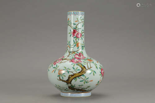 A Chinese Famille Rose Porcelain Vase