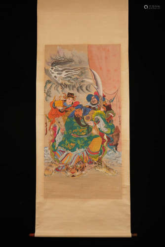 A Chinese Figure Painting, Liu Danzhai Mark