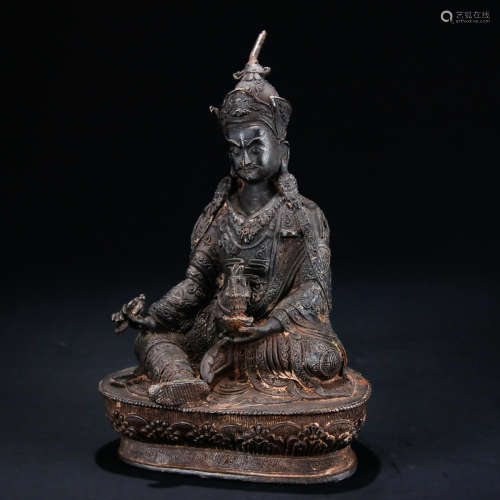 A Chinese Copper Statue of Padmasambhava