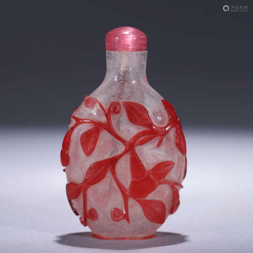 A Chinese Glassware Snuff Bottle