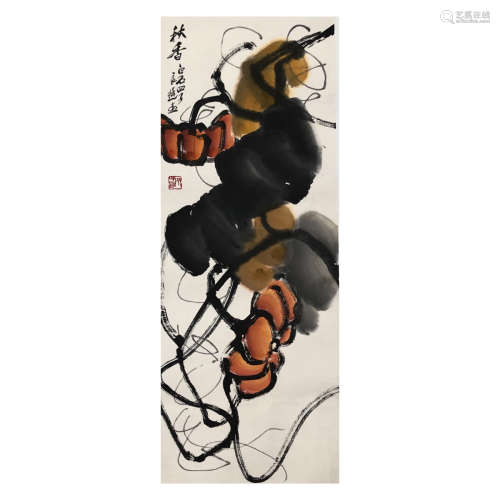 A Chinese Flower&bird Painting, Qi Liangchi Mark