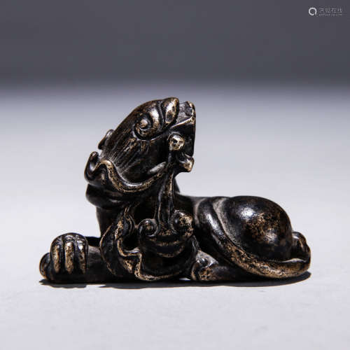 A Chinese Copper Beast Ornament