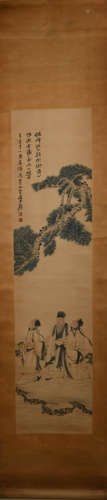 A Chinese Figures Painting, Zhang Daqian Mark