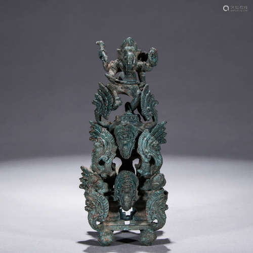 A Chinese Bronze Pagoda