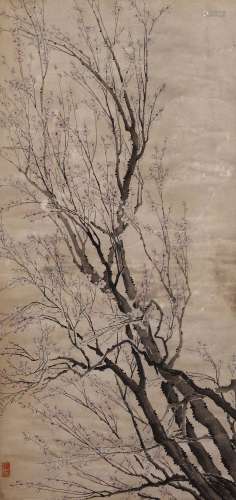 A Chinese Plum Blossom Painting