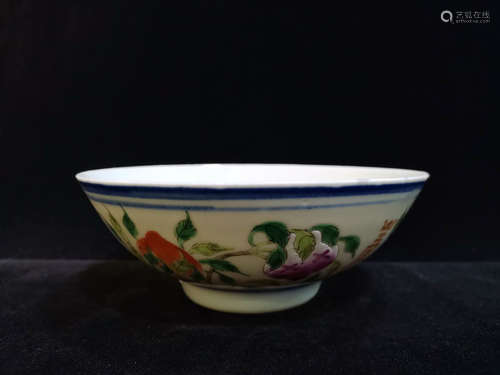 A Chinese Famille Rose Porcelain Bowl