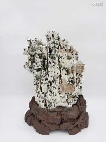 Chinese White Ceramic Imitation Scholar's Rock
