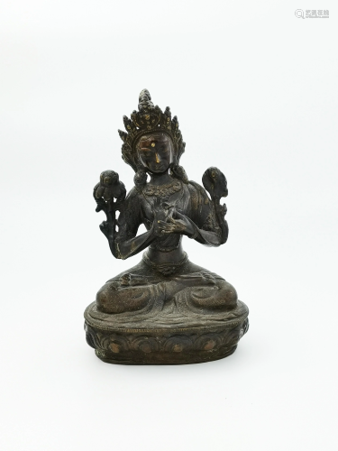 Sino-Tibetan Figure of Tara, Qing Dynasty