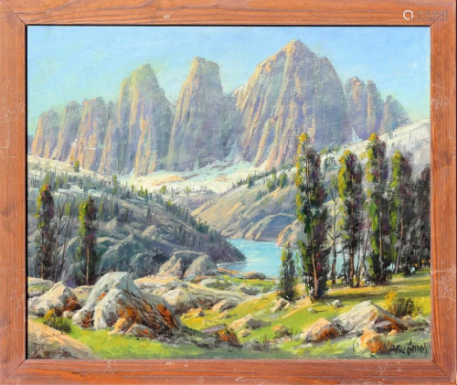 Oil on Canvas, Mt. Whitney
