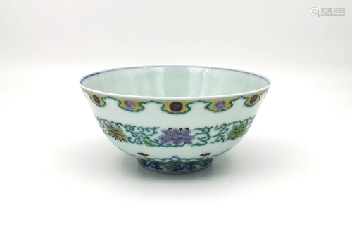 Chinese Doucai 'Floral' Bowl