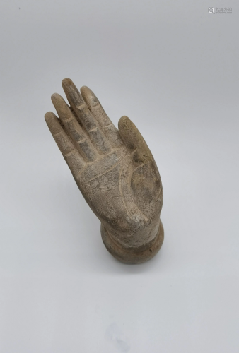 A Chinese Stone Carving of Hand, probably Tang or