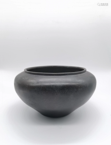 Chinese Bronze Alms Bowl with mark, Qing Dynasty