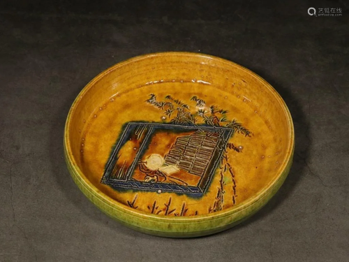 Chinese Sancai Plate