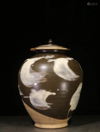 Chinese Glazed Porcelain Lid Jar