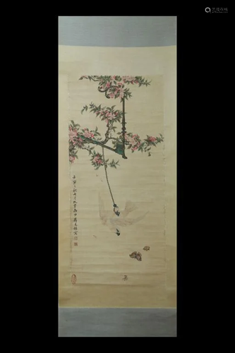 Chinese Ink Color Scroll Painting