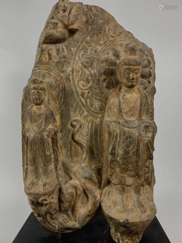 Chinese Stone Carved Buddha