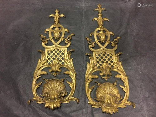 Pair of 19th.C Gilt Bronze Ornaments