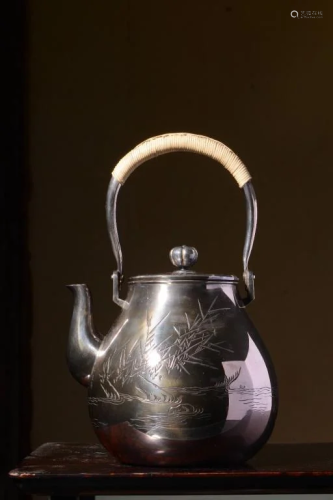 Japanese Silver Teapot