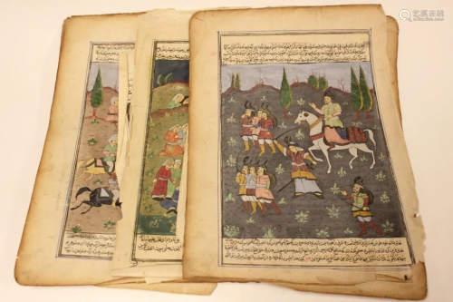 10 Hand Painted Persian Miniature Painting