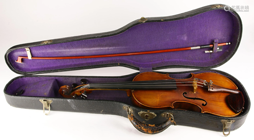 A full size violin labeled Charles Le Lyonanais