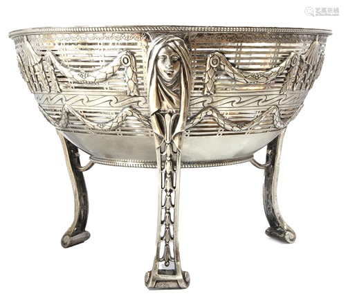 A Gorham sterling silver footed bowl circa 1913