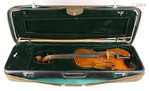 A full size violin late 19th century