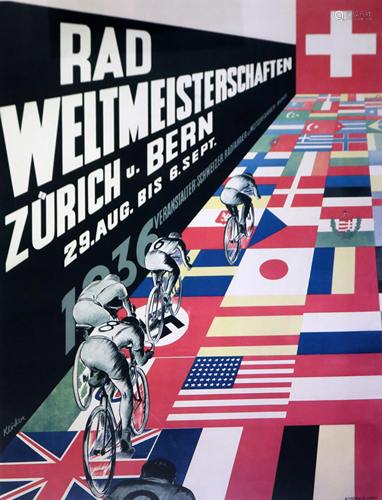 Poster, Rad Weltmeisterschaften Zurich-Bern