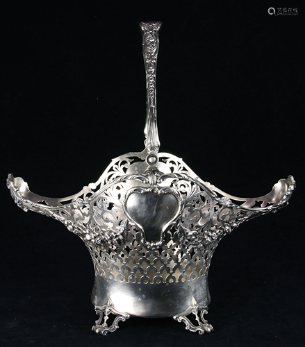 A Gorham Art Nouveau sterling pierced centerpiece