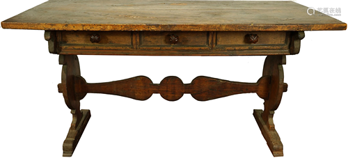 An Italian Asso di Coppe Umbrian Renaissance walnut