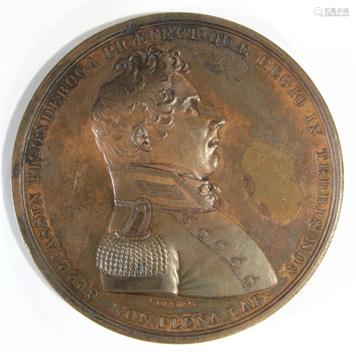 A bronze medal circa 1820 for Lieutenant Stephen …