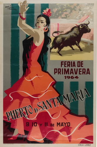 Vintage Travel Poster, Jose Alvarez Gamez